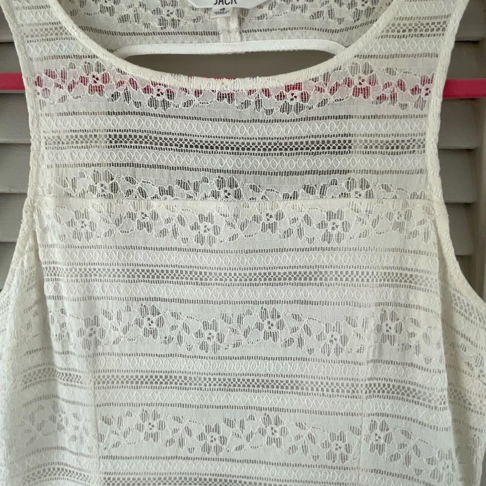 Lace off white dress